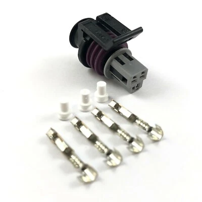 GM Delphi 3-Pin LS1 Oil Pressure Sensor Connector Plug Kit LSX 22-20 AWG - Image 1 of 2