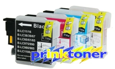 B- LC980/LC1100 INK COMPATIBLE WITH BROTHER J140W,145C,165C,185C,195C,197C,365CN - Image 1 of 4