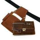 Wildleder Kellnertasche Geldbörse Kellnerholster Tasche Kellnerbörse Geldbeutel