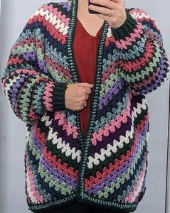 Crochet pattern - Zephyr Zigzag Cardigan - Free sizes - any yarn weight & colour - Picture 1 of 7