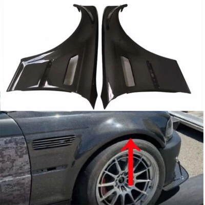 ​Panel de guardabarros delantero de fibra de carbono real para BMW M3 E46 2001-2006 par Foto 1 de 4