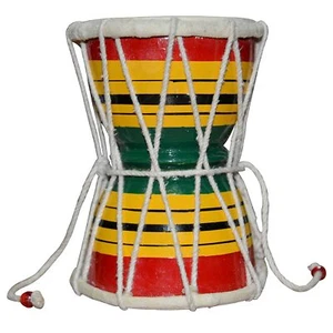 Damru Hand Percussion Handmade Indian Musical Instrument - Picture 1 of 4