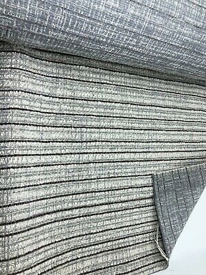 3.5  Metres Stone Chenille Striped Upholstery Fabric • 18.67€