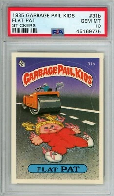 1985 Topps OS1 Garbage Pail Kids Series 1 FLAT PAT 31b Matte Card PSA 10 GEM MT - Image 1 of 2