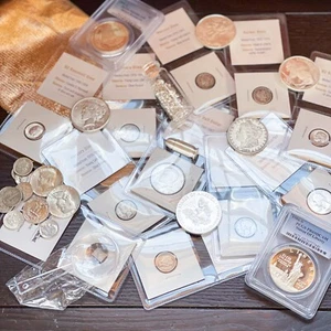 Premium Vintage Mixed Coin Lot | LIQUIDATION SALE | 90% U.S. Silver Coins - Picture 1 of 5