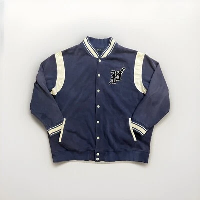 Chaqueta Universitaria Polo Ralph Lauren Para Hombres 4XLT PRLC Escuela Universidad Y2K Abotonada Foto 1 de 4