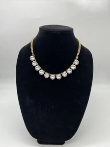 J CREW schwere funkelnde Strass Halskette goldfarbene Kette JCREW Einzelhandel 45 $ - Bild 1 von 6