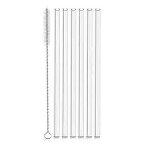 6Pack Reusable Replacement Straws with Cleaning Brush for 40Oz8892 - Bild 1 von 8