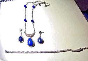 Stainless Steel Lapis Lazuli Mixed Lot - Picture 1 of 2