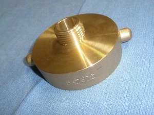 Fire Hydrant Adapter 2-1/2" Female NST X 3/4" Male GHT Brass HA2576 Dixon - Picture 1 of 2