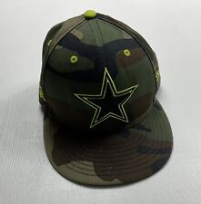 New Era 59Fifty NFL Dallas Cowboys Dez Bryant #88 Adult 6 7/8 Hat Cap Camo Neon
