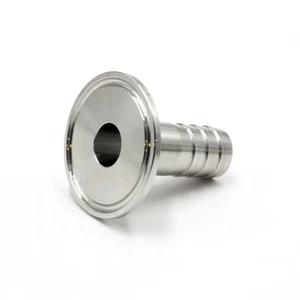 HFS(R) 1,5" Tri Clamp auf 1" Schlauch Stachel Adapter Edelstahl 304 - Bild 1 von 5