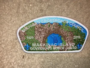 Boy Scout 2019 Mackinac Island Honor Camp Michigan Crossroads Council CSP Patch - Picture 1 of 1