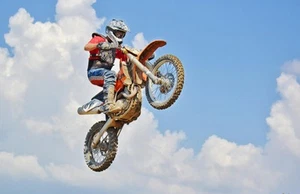 Leinwandbild Dirt Bike Fahrer Motocross Motorrad Wandbild Poster Druck - Bild 1 von 22