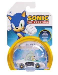 Sonic The Hedgehog Die Cast Vehicle - Silver Lightron JAKKS - Picture 1 of 1