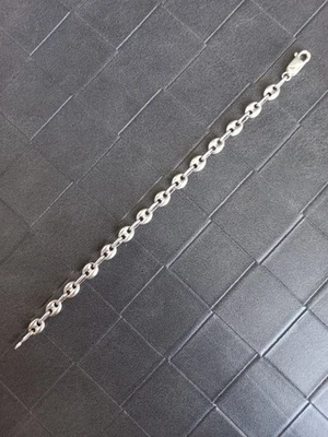 bracelet grain de café bijou en argent - Photo 1/2