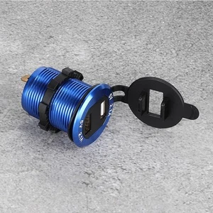 Ładowarka motocyklowa Motocykl USB Ładowarka Papieros 12-24V Zapalniczka - Zdjęcie 1 z 10