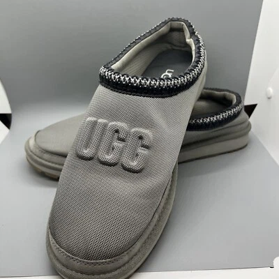 Zapatillas UGG Tasman para hombre con logotipo moldeado talla 12 nailon gris superior usadas Foto 1 de 4