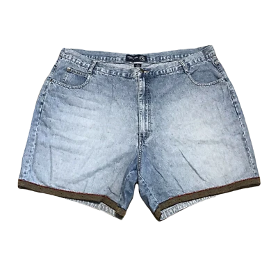 Shorts jeans Venezia vintage ~ Tamanho 24 ~ Azul ~ Comprimento médio ~ Costura interna 6,5" - Imagem 1 de 4