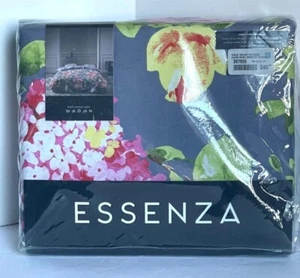 Copripiumino Essenza Floreale King + Due Federe King Raso di Cotone Blu. Nuovo! - Foto 1 di 12