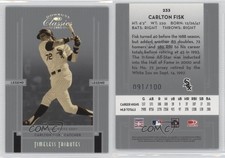 2005 Donruss Classics Legends Silver Timeless Tributes /100 Carlton Fisk HOF