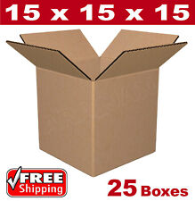 25 - 15x15x15 Cardboard Boxes Mailing Packing Shipping Box Corrugated Carton