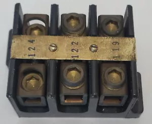 Bloque de distribución de terminales Square D Clase 9080 Tipo V-3, 600 V, 3 polos - Imagen 1 de 8