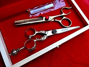 1Year WRNTY_6" 440C_Hairdressing Hair Cutting Scissors & Thinning Japanese Steel - Picture 1 of 12