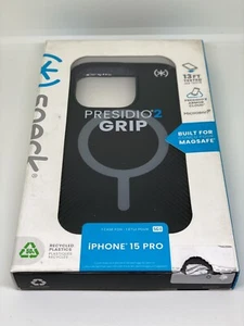 Funda negra Speck iPhone 15 Pro incorporada MagSafe 13 pies probada contra caídas NUEVA - Imagen 1 de 4