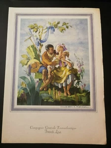 Menu paquebot FRANCE ♦ FRENCH LINE CGT ♦ 1973 ♦ Fragment - XVII par MERCIER - Imagen 1 de 3