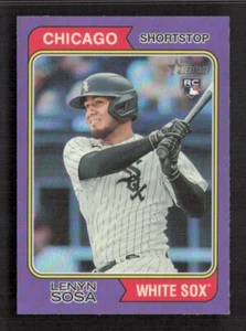 Béisbol 2023 Topps Heritage High Number Lenyn SOSA #511 cromado púrpura - Imagen 1 de 2