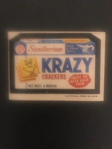 1974 Topps Wacky Packages Sticker Krazy Crackers 5th Series NG - Picture 1 of 8