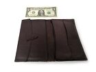 Vintage Wallet Black Leather Men's Bifold Money Card Identifications ID Holder