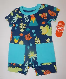 Infant Boys 0-3 Month Dinosaur Shorts Romper One Piece - Picture 1 of 4