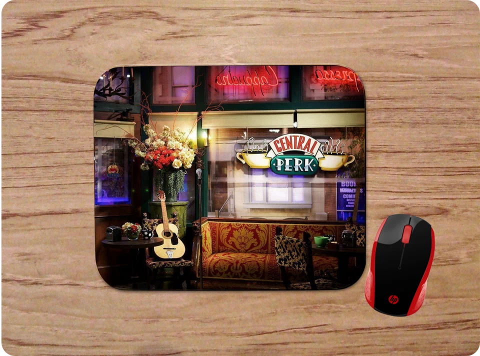 FRIENDS CENTRAL PERK COFFEE CUSTOM NON-SLIP NEOPRENE MOUSE PAD HOME OFFICE #2 - Image 1 of 1