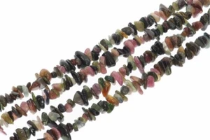 0,8 lfm (18,31 € */ 1 lfm) turmalina colorida mejor piedra preciosa hebra astillada 80 cm  - Imagen 1 de 2