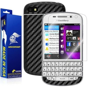 ArmorSuit MilitaryShield BlackBerry Q10 Screen Protector + Black Carbon Fiber - Picture 1 of 6