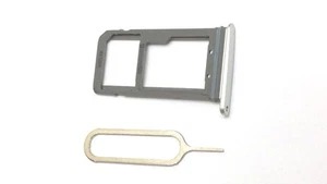 Original Zubehör Hersteller SIM/SD-Kartenfach + Pin für Samsung Galaxy S7 G930 SILBER - alle US-Träger!! - Bild 1 von 3