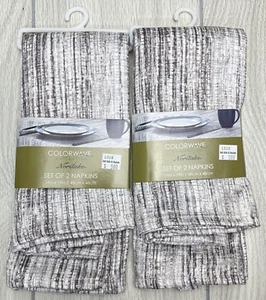 Noritake Colorweave Napkins 19" x 19" Weave Grey - 4 Napkins Total - Picture 1 of 4