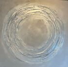 Original art acrylic Silver swirl canvas - Taupe/Silver art - Kerry Bowler art