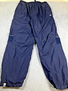STARTER Mens Navy Blue Tracksuit Pants Joggers Elastic Waist XL 33"L Softshell - Picture 1 of 11