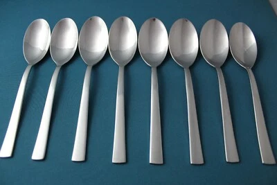 8 Place Oval Soup Spoons JA Henckels PAVILLION 18/10 Stainless 7 1/4" - Image 1 of 4