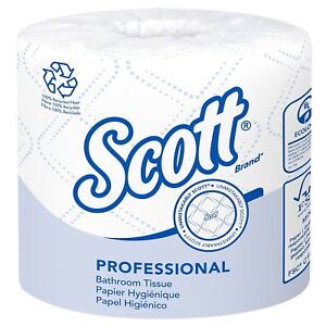 Scott 100% Recycled Fiber Bathroom Tissue 2-Ply 506 Sheets/Roll 80/Carton 13217