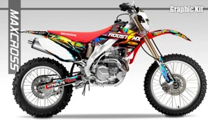 Maxcross Design Graphic kit Full Decal FOR HONDA 2004-2019 CRF250X CRF450X - Picture 1 of 2