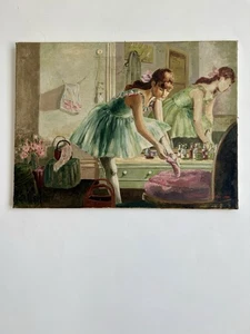 Original Wall Art Oil Painting Ballerina Ballet Dancer - Picture 1 of 13