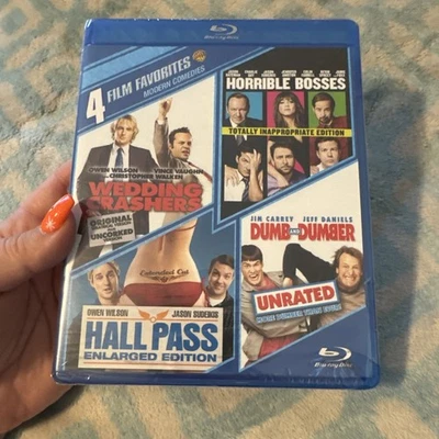 NEW* WEDDING CRASHERS / HORRIBLE BOSSES / HALL PASS / DUMB & DUMBER BLU-RAY - Image 1 of 4