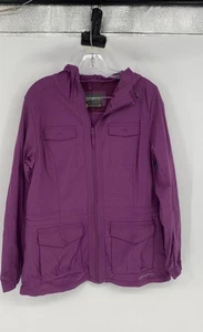 Eddie Bauer Womens Purple Long Sleeve Travex Hooded Full-Zip Jacket Size XL - Picture 1 of 10