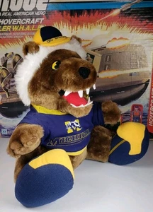 Vintage 1987 Michigan Wolverines Mascot 13" Plush Plays Fight Song & lets Go Blu - Picture 1 of 18