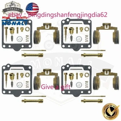 4x For Yamaha XS1100 XS1100S 78-79 Carburetor Carb Rebuild Repair Kit & Float US - Image 1 of 4
