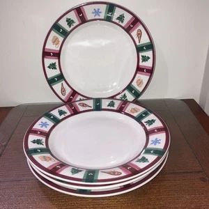 Pfaltzgraff Stoneware SNOW BEAR - Set of 4 DINNER PLATES - Picture 1 of 3